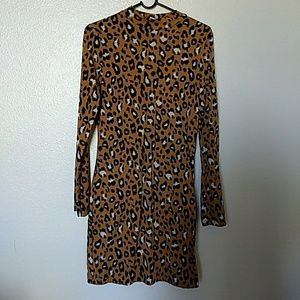 Leopatd print bidycon dress